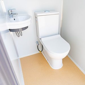 Portable Toilet Prefab Bathroom Movable Restroom with Waste Tank Waterproof Outdoor Event <b>Camping</b> Use - Product Image 2