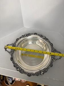 Vintage Silver Finished Metal Casserole With Lid Perfect For Festive Family Dinners Hosting Guests And Elegant Table Serving - Product Image 2