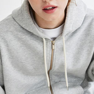 เสื้อฮู้ดผู้หญิงไซส์ใหญ่ ระบายอากาศได้ดี แขนยาว ผ้าฝ้าย สไตล์ลำลอง มีซิปและกระเป๋า แฟชั่นฤดูหนาว - Product Image 2