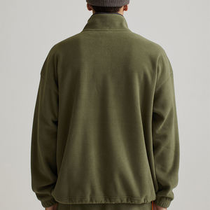 Vente en gros de sweat-shirt pour hommes de qualité supérieure taille de couleur personnalisée motif solide et confortable avec broderie pour l'hiver - Product Image 5