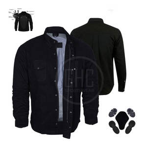 Camisa de franela de motocicleta para hombre de alta calidad directo de fábrica personalizado en blanco de talla grande transpirable algodón lana - Product Image 1