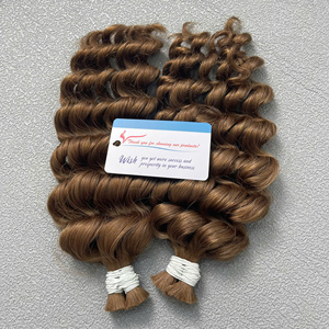 ผมลอนสีน้ำตาลเข้มมีปลายหนาเป็นสองเท่า100% ผมมนุษย์แท้จากเวียดนาม - Product Image 4