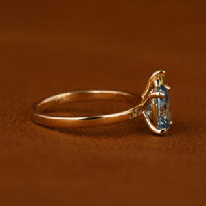 Oval & pera Cut Toi et moi Ring/14K Oro amarillo Trendy Toi et moi Solitaire Ring Anillo de bodas para su regalo de aniversario - Product Image 5