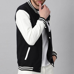 Attractive Look Online Selling School University Varsity Baseball <b>Jacket</b> Fine Quality Lightweight <b>Canvas</b> Stand Collar - Product Image 2
