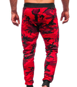 Pantalones Cargo informales antiarrugas con cordón transpirable para hombre, pantalones ligeros teñidos lisos para corredores, opción de talla grande OEM - Product Image 1