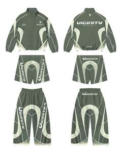 Conjunto Deportivo Personalizado, Chaqueta con Cremallera de Nailon y Pantalones de Nailon, Chándal Cortavientos - Product Image 5