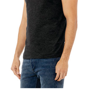 Airlume-Camiseta sin mangas de algodón para hombre y mujer, Camiseta de algodón peinado y anillo de 100% oz, color gris oscuro, con costura lateral, 4,2 - Product Image 5