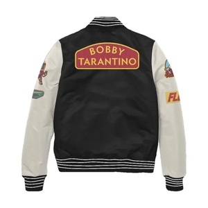 Veste universitaire en laine matelassée coupe-vent et respirante avec logo personnalisé, vente chaude, manteau décontracté, fabricant en gros, veste pour hommes - Product Image 4