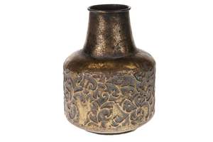 Florero de hierro artesanal único con detalles clásicos vintage, el más adecuado para exhibiciones florales en cualquier entorno de lujo - Product Image 6