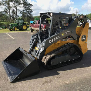 2025 JOHN Deerre 317G Diesel Skid Steer Front Loader 72 "Cubo Pistas de goma estrechas ROPS Controles manuales Joystick Horas 1 - Product Image 6