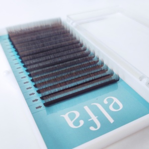 Extensiones de Pestañas Ombre Full Volume HY LON FIBER CC 0.10 Mix 8-15 D-DB ELFA Factory, Naturales, Suaves, de Alta Calidad - Product Image 5