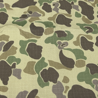 Tissu camouflage pois allemand de la Seconde Guerre mondiale DOT44, nylon coton imperméable, tissu ripstop à carreaux pour vêtements tactiques de plein air, sac, chapeau