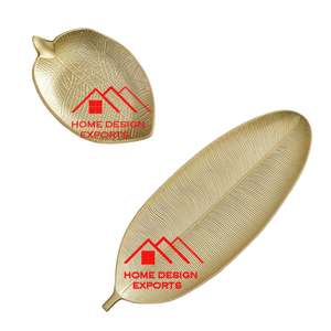 Decoración en plato de aluminio chapado en oro Venta caliente plato de hoja de Metal decoración de mesa y centro de mesa de boda - Product Image 2