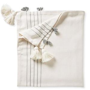 Factory Wholesale Cotton Handmade Woven Solid White stripes <b>Throw</b> Living Room Sofa Cotton Twin <b>Blanket</b> for Sofa & <b>Couch</b> - Product Image 2