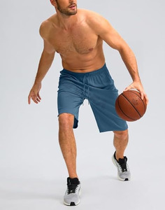 กางเกงขาสั้นบาสเก็ตบอลคลาสสิกเหมาะสำหรับการฝึกออกกำลังกายแบบสตรีทบอลระบายอากาศน้ำหนักเบาสไตล์ใส่สบายกราฟิกตัวหนา - Product Image 3