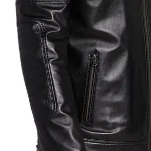 High Quality Fashionable Trendy Full Sleeve Men's <b>Leather</b> <b>Jacket</b> Comfortable Stand Front Formal <b>Winter</b> <b>jacket</b> for men - Product Image 6