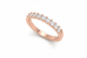 Anillos Opulentos de 9 Piedras con Diamantes Naturales y Oro de 14K para Mujer - Product Image 3