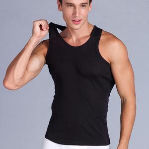 Camiseta sin mangas para hombre de secado rápido al por mayor con logotipo personalizado, camiseta ligera de entrenamiento de verano para gimnasio y correr - Product Image 3