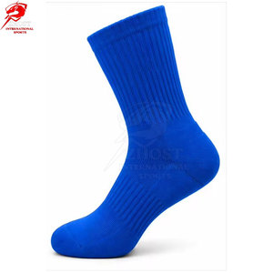 Breathable Crew <b>Socks</b> Cotton Moisture Absorbing Fabric Reinforced <b>Toe</b> And Heel For Athletic Training Fitness Wears - Product Image 3