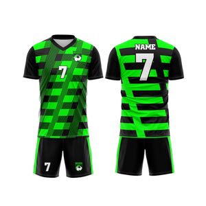 Conception personnalisée OEM sublimée ensemble d'uniformes de football adulte uniforme respirant 100% tissu polyester logo personnalisé - Product Image 2