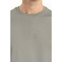 T-shirt en jersey à col rond coupe classique unisexe 180 g/m² écologique 80 % coton 20 % polyester manches courtes décontracté été OEM