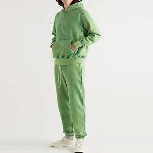 Ropa de calle de alta calidad para hombre, sudaderas con capucha de efecto Vintage, jersey de gran tamaño, sudaderas con capucha de efecto Vintage para hombre - Product Image 4