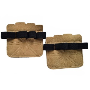 Guantes de levantamiento de pesas de cuatro dedos de piel de vaca 2025, antideslizantes, resistentes al desgaste, entrenamiento deportivo, protector de Palma, 1 par de mitones acrílicos - Product Image 4