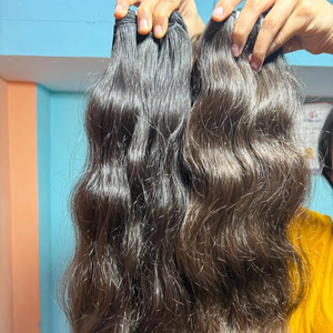 100% naturel indien Temple vierge cheveux Extensions non transformés lâche vague faisceaux 100% cheveux humains approvisionnement en gros - Product Image 1