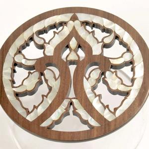 Eid Decor Middle East Square Mother Pearl <b>Acrylic</b> Acacia Wood Polished Finish <b>Storage</b> Box Ramadan Hot Selling Chocolate Box 100% - Product Image 5