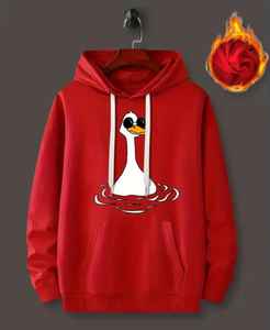 Sweat à capuche pour homme de qualité supérieure, ultra confortable et douillet, 100% coton, uni, teint et brodé avec impression numérique pour l'hiver - Product Image 2