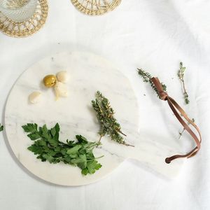 Heavy marble chopping board ideal for serious cooks delivering strong surface for chopping <b>slicing</b> and dicing daily - Product Image 5