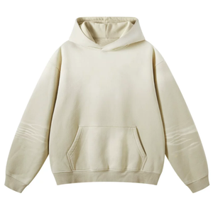 Sweat-shirts en molleton unis tendance pour hommes, coupe classique, style pull-over, 100 % coton, séchage rapide, écologiques, pour l'hiver, streetwear quotidien - Product Image 1