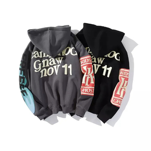 2025 High Quality 100% OEM Unisex <b>Hoodie</b> Oversize High Quality 400gsm Hoodies Blank Puff Print Full <b>Zip</b> <b>up</b> <b>Hoodie</b> Supplier - Product Image 2