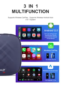 Carlinkit 8G + 128GB Magic Box portatile Carplay nuovissimo sistema Android 12 Wireless Android Auto Carplay Ai Box