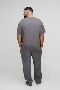 OEM 100% coton impression personnalisée col rond poids lourd plaine surdimensionné coupe ample T-shirt pour hommes personnalisé DTG plaine solide vierge - Product Image 2