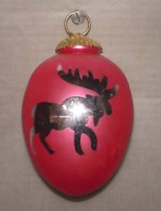 Grands ornements en verre de Noël suspendus rouges pour les décorations de fête - Product Image 3