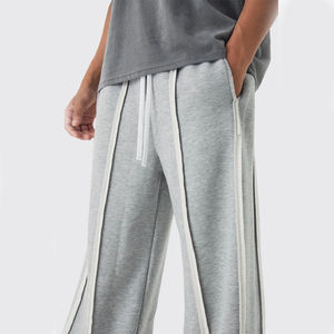 2026 Custom Men's Wide <b>Jogger</b> Pants Cotton <b>Baggy</b> Fleece Washed Sweatpants Wholesale Heavyweight Straight Leg Sweatpants - Product Image 6