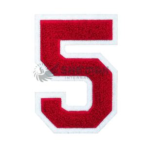 Parches bordados de chenilla de nuevo diseño, transferencia de calor impresa en tu ropa, superventas, parches bordados de chenilla OEM - Product Image 1