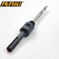 Mandril para sierra perforadora SDS TC-Tools con rosca 1/2"-20UNF, acero de alto carbono y acero de alta velocidad, compatible con sierras perforadoras de 14-30 mm