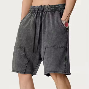 Pantalones Cortos Deportivos de Invierno para Hombre, al por Mayor, de Alta Calidad, Personalizados, de Algodón Transpirable, Tejido de Rizo Lavado, Estilo Vintage - Product Image 4