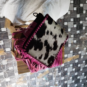 Premium Quality Cowhide Bohemian Style Autumn <b>Crossbody</b> <b>Bag</b> Fringe Western Saddle Blanket Fully Hand Tooling Custom Custom - Product Image 5