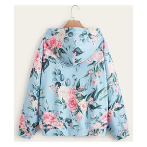 Offre Spéciale sweats à capuche par sublimation pour femmes Logo personnalisé imprimé sur le devant 100% coton à manches longues High Street Style hiver - Product Image 6