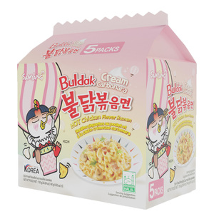 บะหมี่กึ่งสำเร็จรูปรสครีม buldak คาโบนาร่าบะหมี่ผัดเผ็ดแบบทันทีบะหมี่ไก่ - Product Image 4