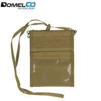 Porte-passeport tactique respirant et confortable sur mesure, organiseur de documents de voyage, MOLLE en nylon multi-usages pour l'extérieur