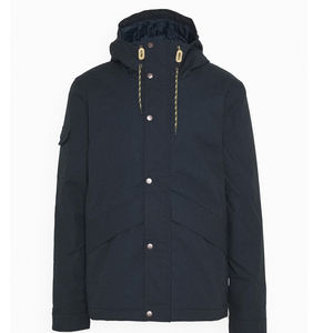 Logo personnalisé vestes d'hiver capuche col montant fermeture éclair haute rue style saison des pluies étanche à l'eau plaine teint Technique Service OEM - Product Image 5