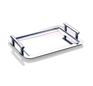 Nueva llegada de bandeja de servicio de acero inoxidable rectangular ecológica para servir deliciosa comida y postre - Product Image 1
