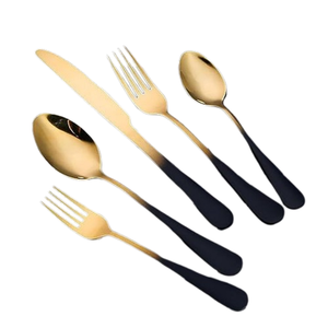 Twisted Handle Mirrored Steel Manufacturer And Exporter Stainless Steel Silver Mirror Polished Metal <b>Cutlery</b> Flatware <b>Set</b> - Product Image 3