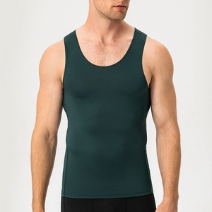 Débardeur respirant à col rond avec impression personnalisée sans marque Gym surdimensionné vente en gros débardeurs pour hommes OEM personnalisés - Product Image 4