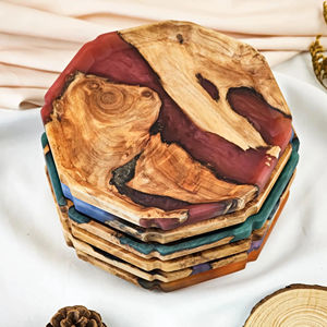 Resin Wood Serving Board Charcuterie Board <b>Circle</b> Serving <b>Tray</b> and Wooden Serving Platter Cheese Board New Home Gift - Product Image 1