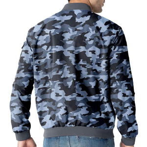 Chaqueta Bomber de Lona Personalizada de Alta Calidad para Hombre - Impresión por Sublimación, Acolchada, de Secado Rápido, Transpirable, Estilo Urbano - Product Image 2